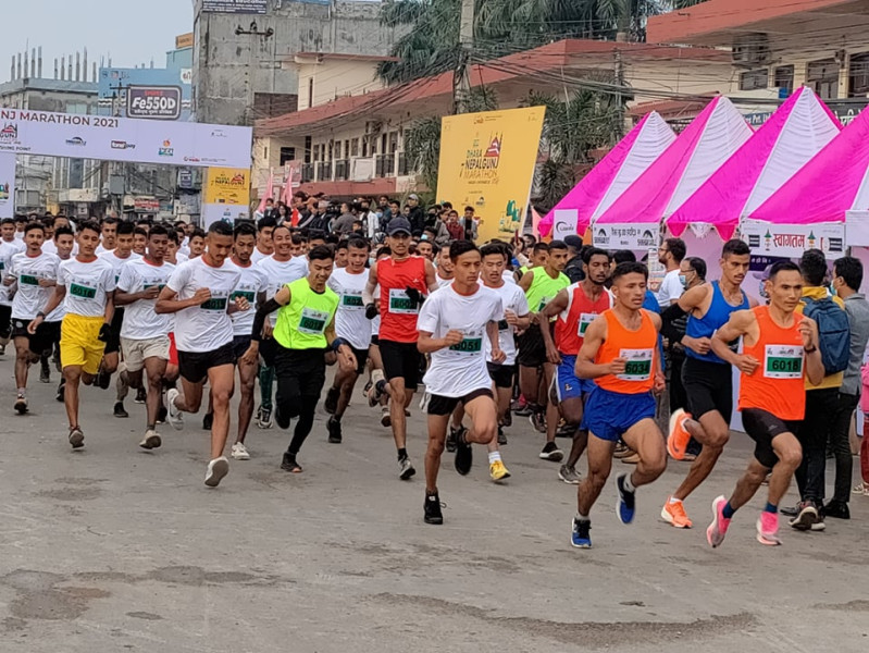 युद्ध अन्त्यकोे सन्देश बोकेको नेपालगञ्ज म्याराथन आठौँ संस्करणमा